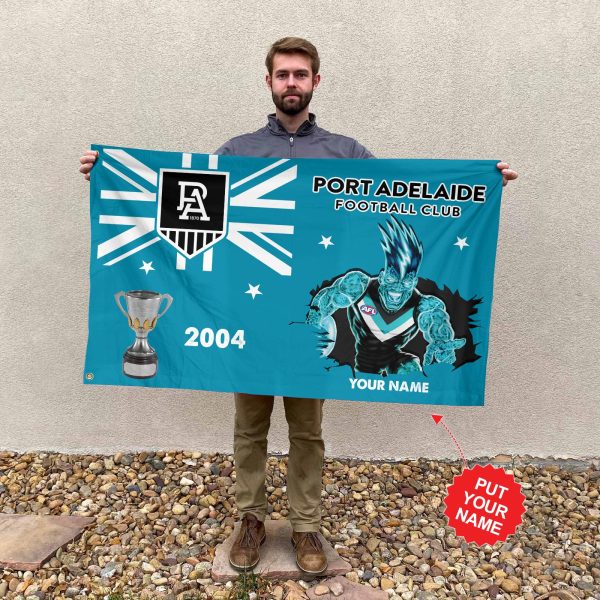 Personalized Port Adelaide FC 3D House Flag - TANTN 1740