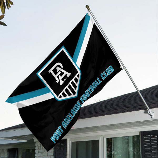Port Adelaide FC 3D House Flag - TANTN 1855