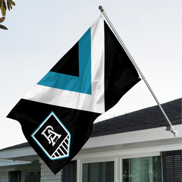 Port Adelaide FC 3D House Flag - TANTN 1856