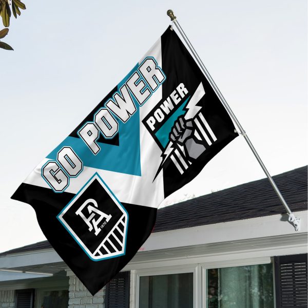 Port Adelaide FC 3D House Flag - TANTN 1857