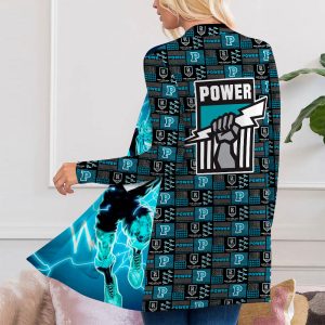 Port Adelaide FC Women's Patch Pocket Cardigan - VANDH 466