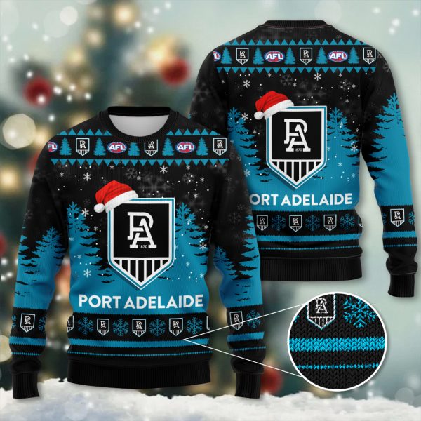 Port Adelaide FC 3D Ugly Sweater - TANTN 2001.2