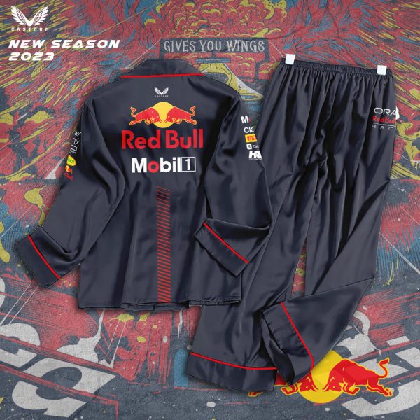 Red Bull Racing F1 Button Down Pajamas Set - TANTN 2130