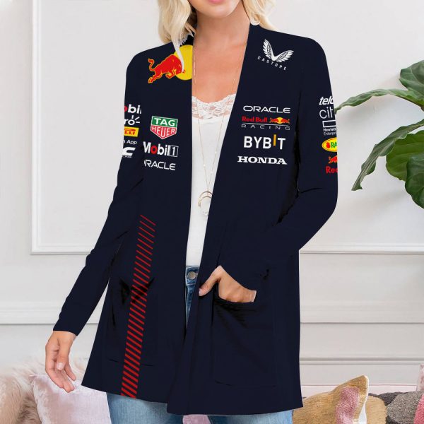 Red Bull Racing F1 Women’s Patch Pocket Cardigan – TANTN 2128