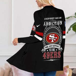 San Francisco 49ers Women's Patch Pocket Cardigan - TANTN 1629