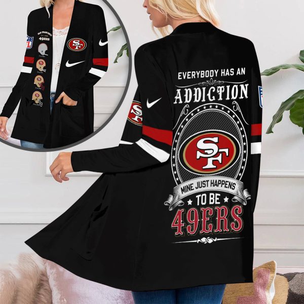 San Francisco 49ers Women's Patch Pocket Cardigan - TANTN 1629