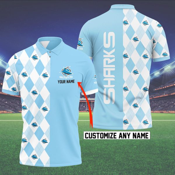 Personalized Cronulla-Sutherland Sharks 3D Apparel - VANDH 546