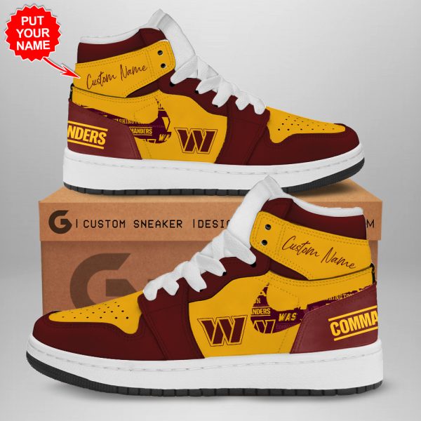 Personalized Washington Commanders AJ 1 Sneaker - TANTN 1601