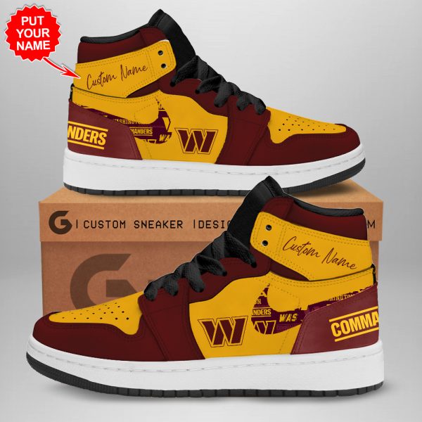 Personalized Washington Commanders AJ 1 Sneaker - TANTN 1601