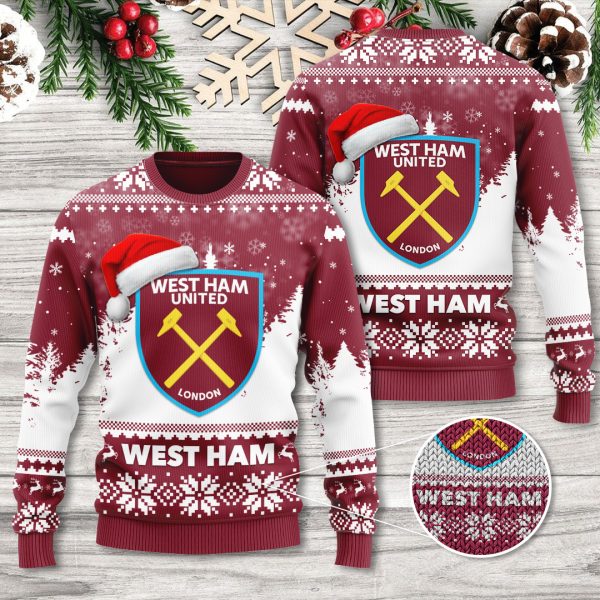 West Ham United FC 3D Ugly Sweater - TANTN 2124