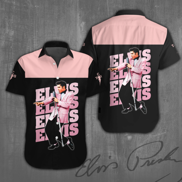 Elvis Presley Short Sleeve Dress Shirt - ANHNV 1034