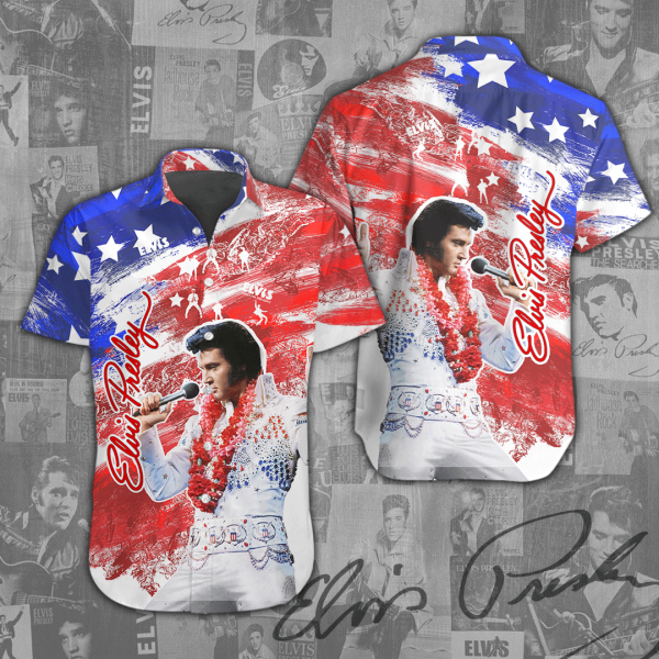 Elvis Presley Short Sleeve Dress Shirt - ANHNV 1069
