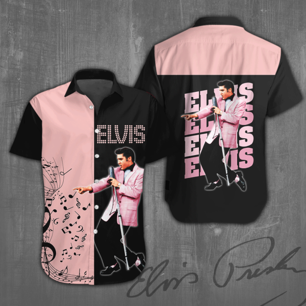 Elvis Presley Short Sleeve Dress Shirt - ANHNV 1072