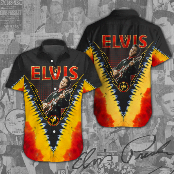 Elvis Presley Short Sleeve Dress Shirt - ANHNV 1076