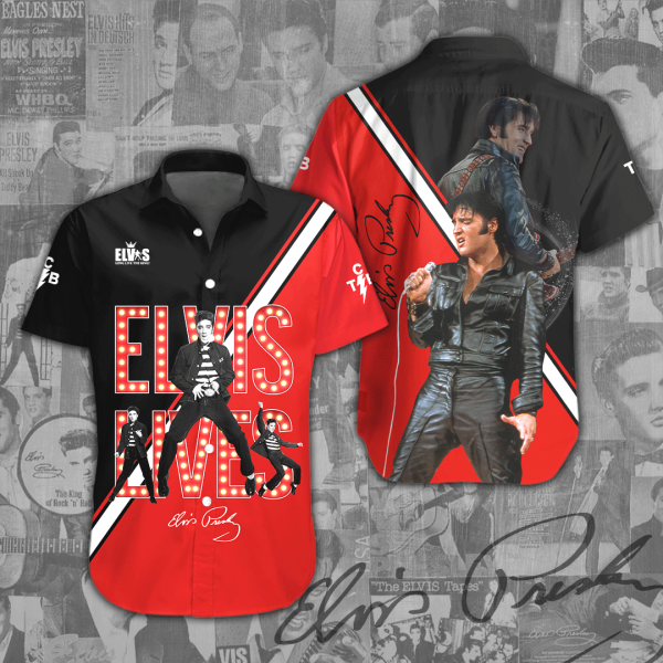 Elvis Presley Short Sleeve Dress Shirt - ANHNV 1079