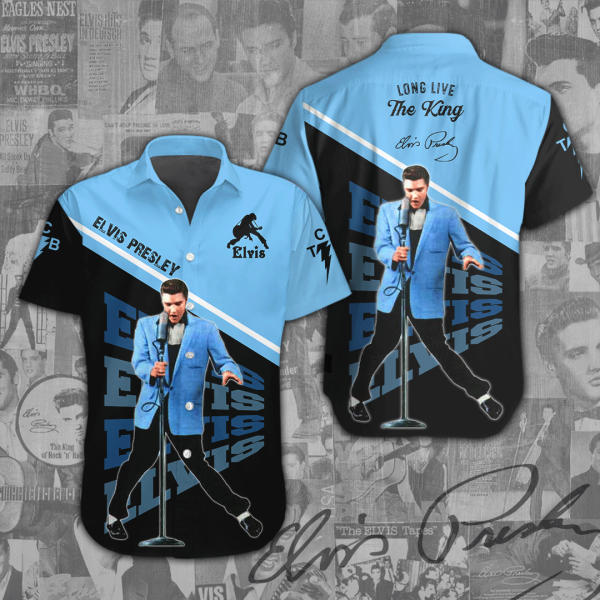Elvis Presley Short Sleeve Dress Shirt - ANHNV 1090