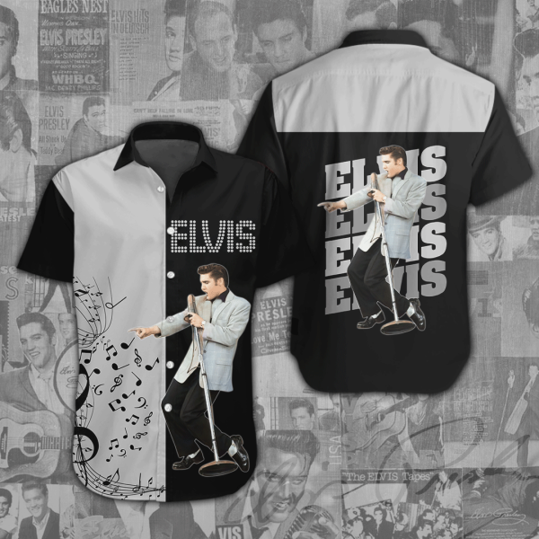 Elvis Presley Short Sleeve Dress Shirt - ANHNV 1097