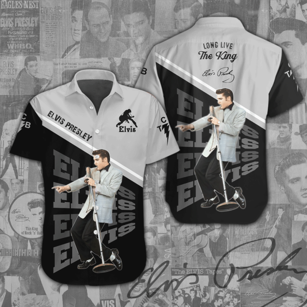 Elvis Presley Short Sleeve Dress Shirt - ANHNV 1098
