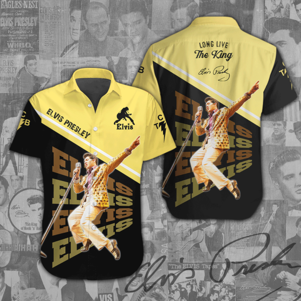 Elvis Presley Short Sleeve Dress Shirt - ANHNV 1101
