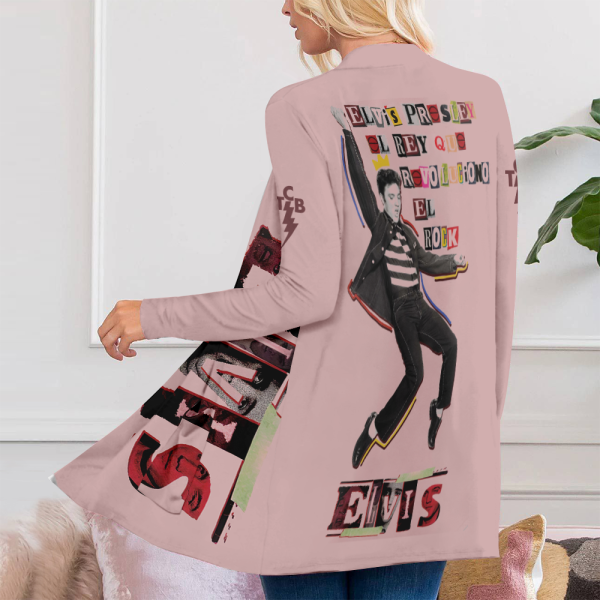 Elvis Presley Women’s Patch Pocket Cardigan – ANHNV 1582