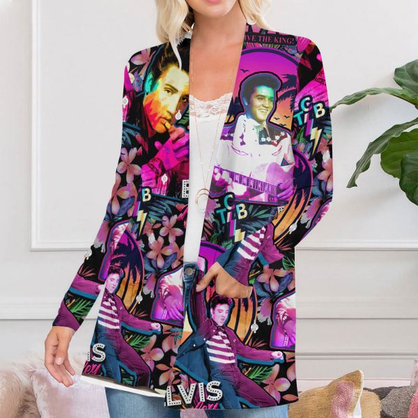Elvis Presley Women’s Patch Pocket Cardigan – ANHNV 1719