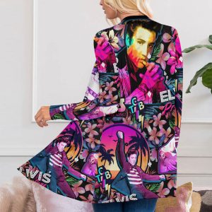 Elvis Presley Women’s Patch Pocket Cardigan – ANHNV 1719