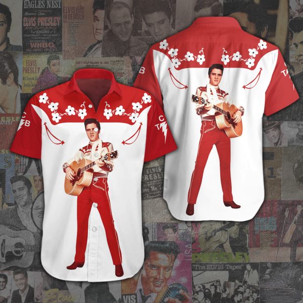 Elvis Presley Short Sleeve Dress Shirt - ANHNV 1749