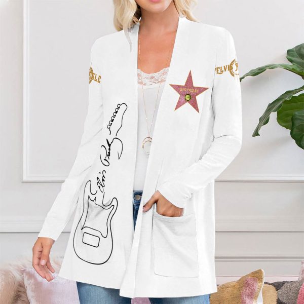 Elvis Presley Women’s Patch Pocket Cardigan – ANHNV 1785