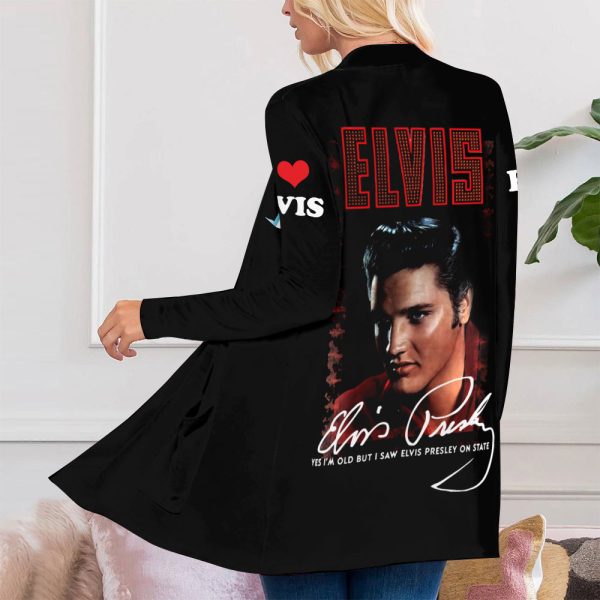 Elvis Presley Women’s Patch Pocket Cardigan – ANHNV 1787