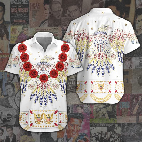 Elvis Presley Short Sleeve Dress Shirt - ANHNV 1822