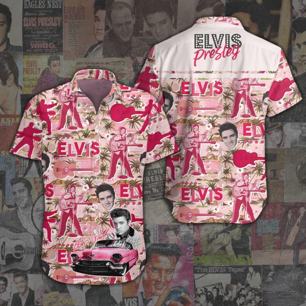 Elvis Presley Short Sleeve Dress Shirt - ANHNV 1827