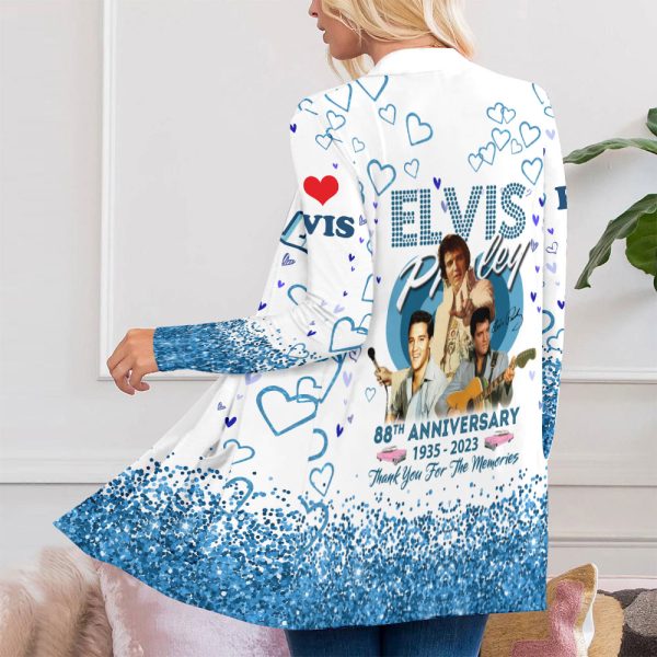 Elvis Presley Women’s Patch Pocket Cardigan – ANHNV 1842