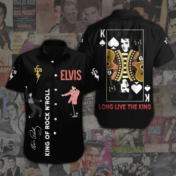 Elvis Presley Short Sleeve Dress Shirt - ANHNV 1862