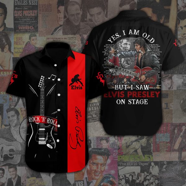 Elvis Presley Short Sleeve Dress Shirt - ANHNV 1876