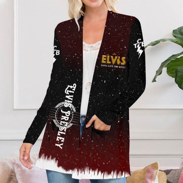 Elvis Presley Women's Patch Pocket Cardigan - ANHNV 1877