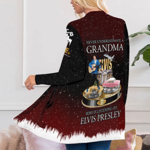 Elvis Presley Women's Patch Pocket Cardigan - ANHNV 1877