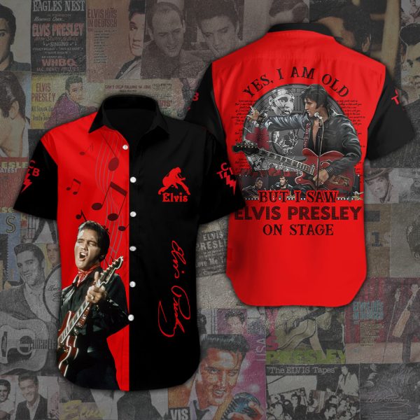 Elvis Presley Short Sleeve Dress Shirt - ANHNV 1884