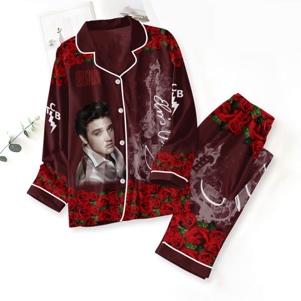 Elvis Presley Button Down Pajamas Set - ANHNV 1891