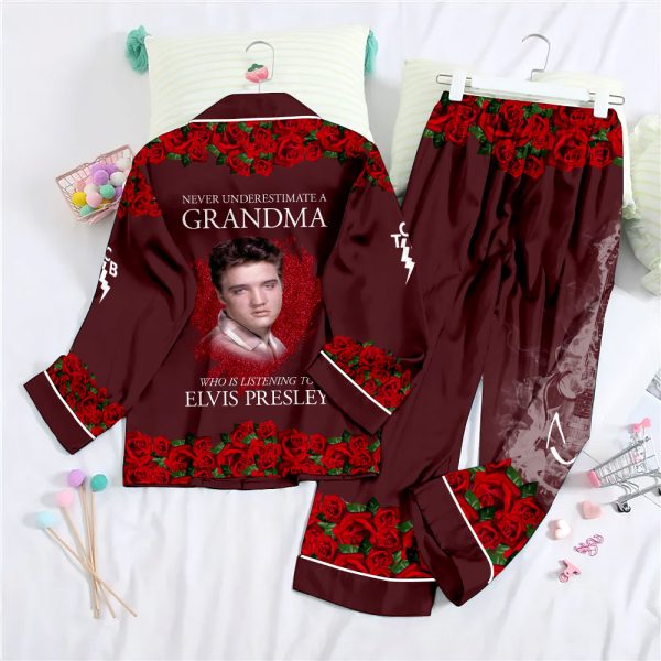 Elvis Presley Button Down Pajamas Set - ANHNV 1891