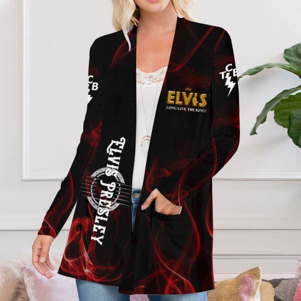 Elvis Presley Women's Patch Pocket Cardigan - ANHNV 1898