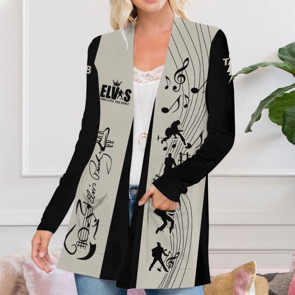 Elvis Presley Women's Patch Pocket Cardigan - ANHNV 1914