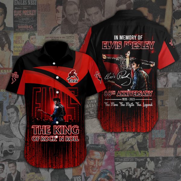 Elvis Presley Short Sleeve Dress Shirt - ANHNV 1921