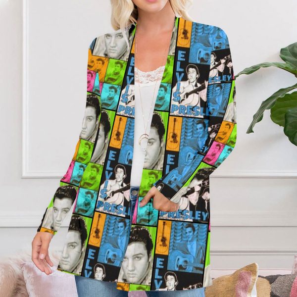 Elvis Presley Women's Patch Pocket Cardigan - ANHNV 1928