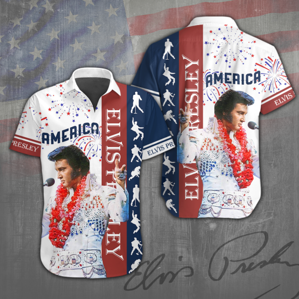 Elvis Presley Short Sleeve Dress Shirt - ANHNV 947