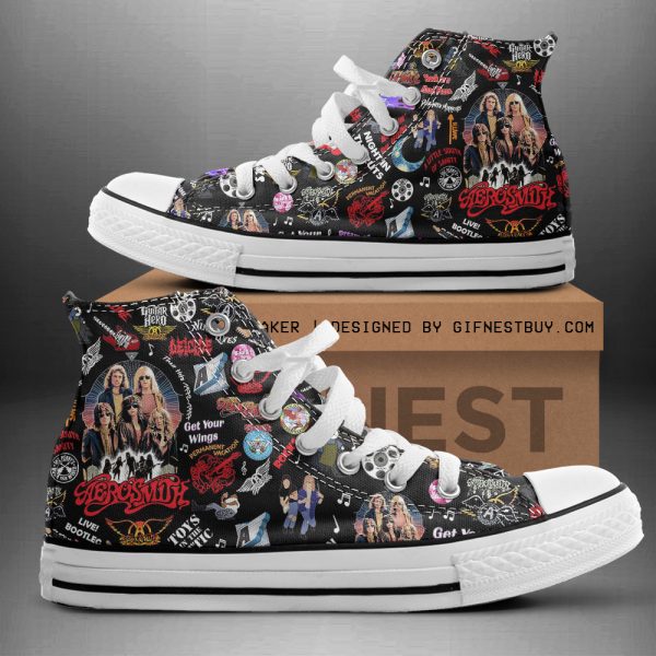 Aerosmith High Top Canvas Shoes - TANTN 2351