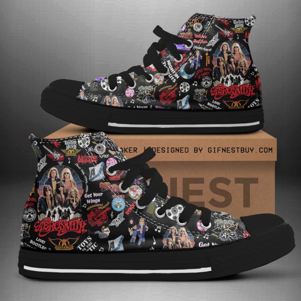 Aerosmith High Top Canvas Shoes - TANTN 2351