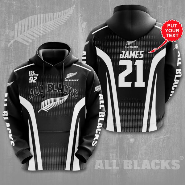 Personalized New Zealand National Rugby Union Team All Blacks 3D Apparel - VANDH 951