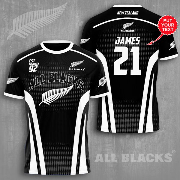 Personalized New Zealand National Rugby Union Team All Blacks 3D Apparel - VANDH 951