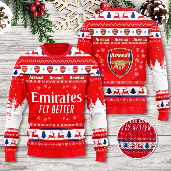 Arsenal 3D Ugly Sweater - TANTN 2208