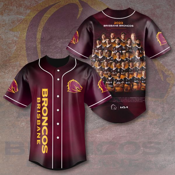 Brisbane Broncos Baseball Jersey - VANDH 1129
